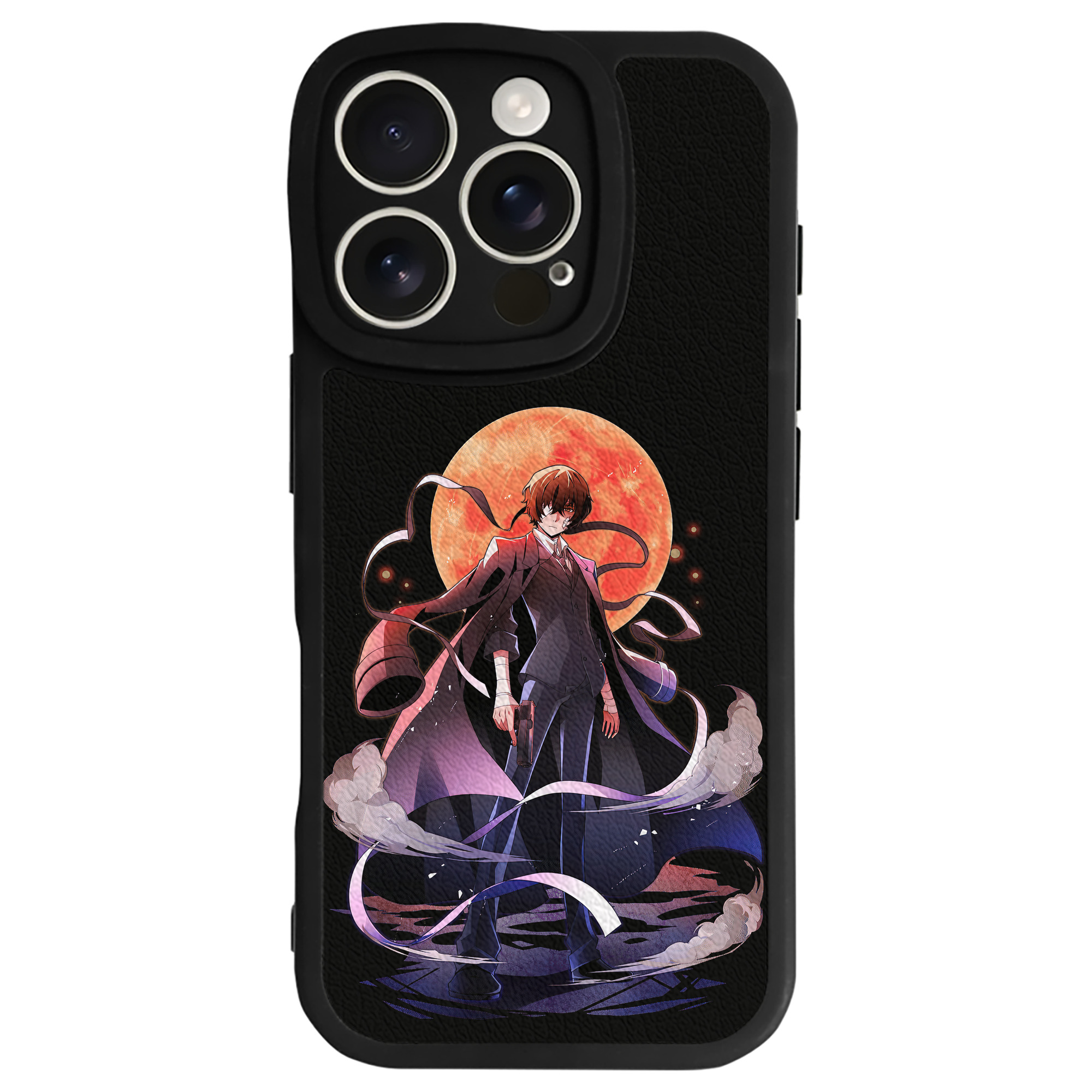 （画像用） 文豪ストレイドッグス Bungo Stray Dogs 【iPhone 16シリーズ対応】シリコンスマホケース（レザー調） 材質：シリコン